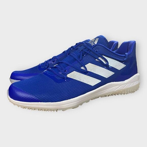 Adidas Adizero Afterburner 8 Baseball Turf Shoes Blue FZ4231 Mens size 12 New - Picture 2 of 10